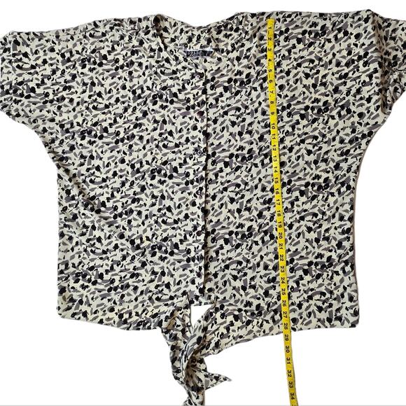 Roberta Di Castelli vintage plus size tie waist short sleeve loose fit blouse 1X - Picture 9 of 10